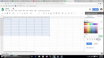 របៀបបង្ហាញពណ៌ row ទៅតាមអក្សរ ក្នុង Google sheet ឬ Excel