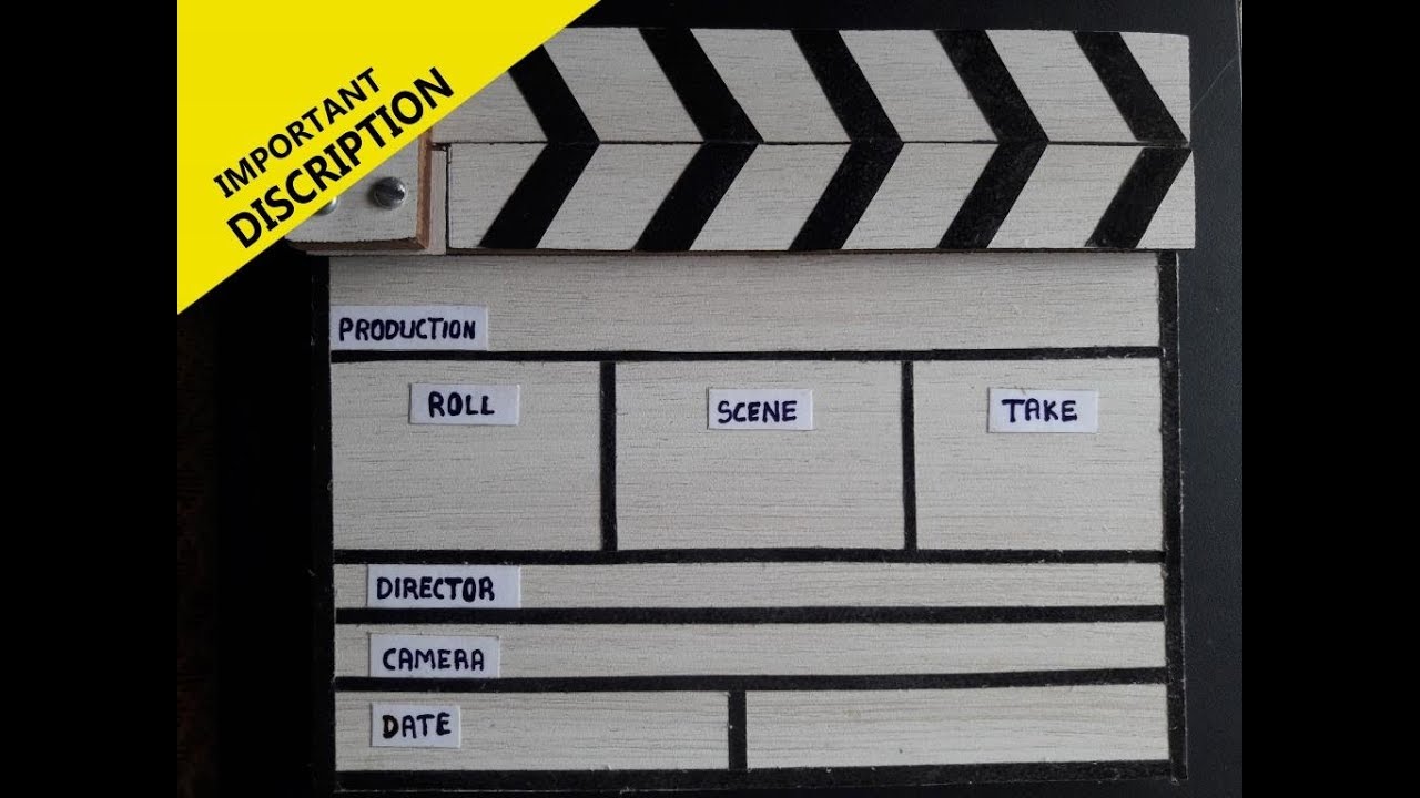 Diy Clapper Board Cheap And Easy In 1 Hour Youtube