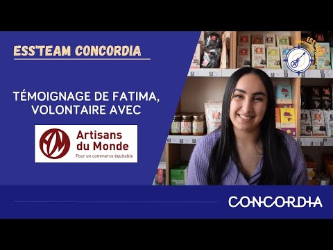 ESS'Team Rhone Alpes promo 2021/2022 - Fatima à Artisans du Monde