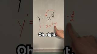 The trick to the derivative of square root of x #shorts