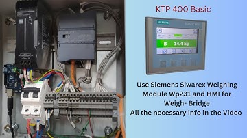 Siemens Siwarex Weighing Module (WP231) installation and Calibration
