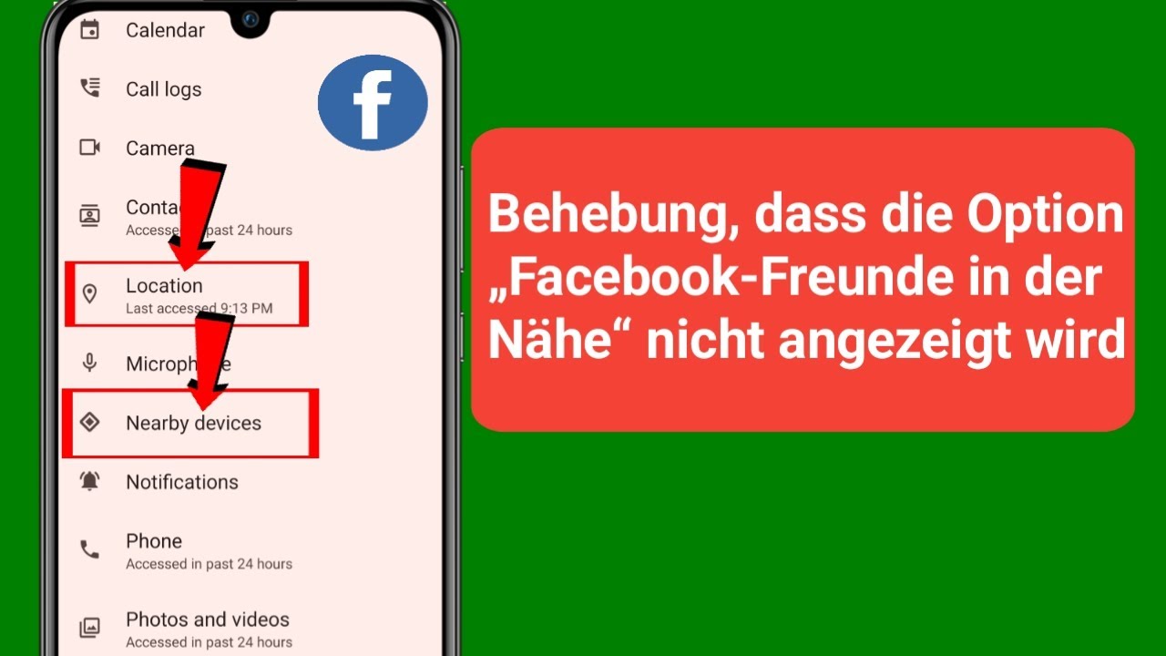 Facebook Freunde In Der Nähe Wie Genau Behebung, dass die Option „Facebook-Freunde in der Nähe“ nicht