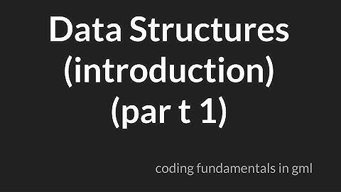[incomplete in 2.3] Data Structures Introduction Part 1 [GameMaker Studio 2]