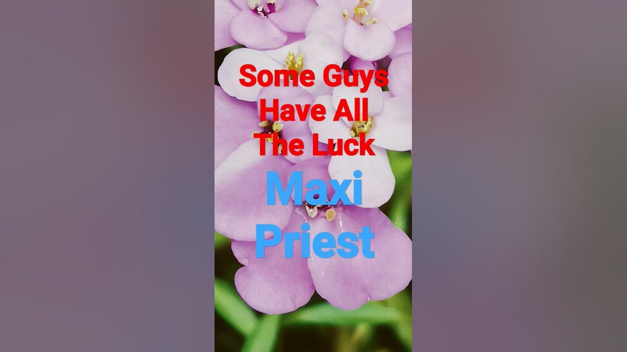 Some Guys Have All The Luck #reggae #maxipriest