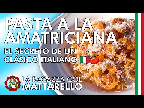 Pasta a la Amatriciana ~ Primeros Recetas ~ La ragazza col mattarello Pasta a la Amatriciana ~ Primeros Recetas ~ La ragazza col mattarello