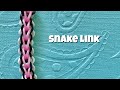 Rainbow loom bands rubber band bracelet tutorial snake link