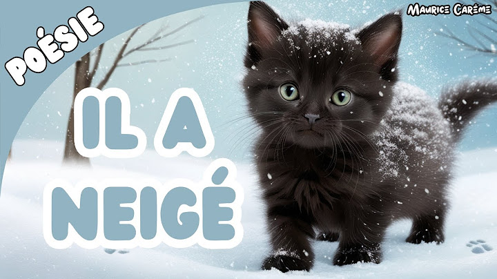 Poésie🐈‍⬛❄️Il a neigé, Maurice Carême🐈‍⬛❄️