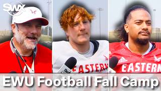 Aaron Best, EWU football players talk Fall Camp, Red Turf Takeover