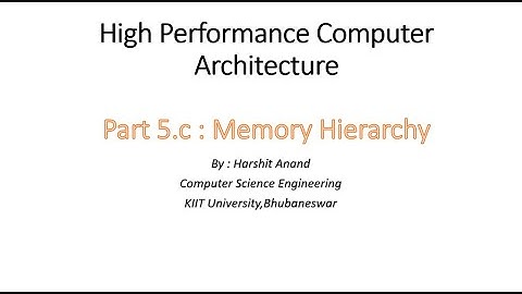 High Performance Computer Architecture - Cache Memory (Part-3)