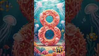 Let's Learn Numbers 1 to 10 Under the sea ✨🐡 #fypシ #explore #kidslearning #numbersong #trending
