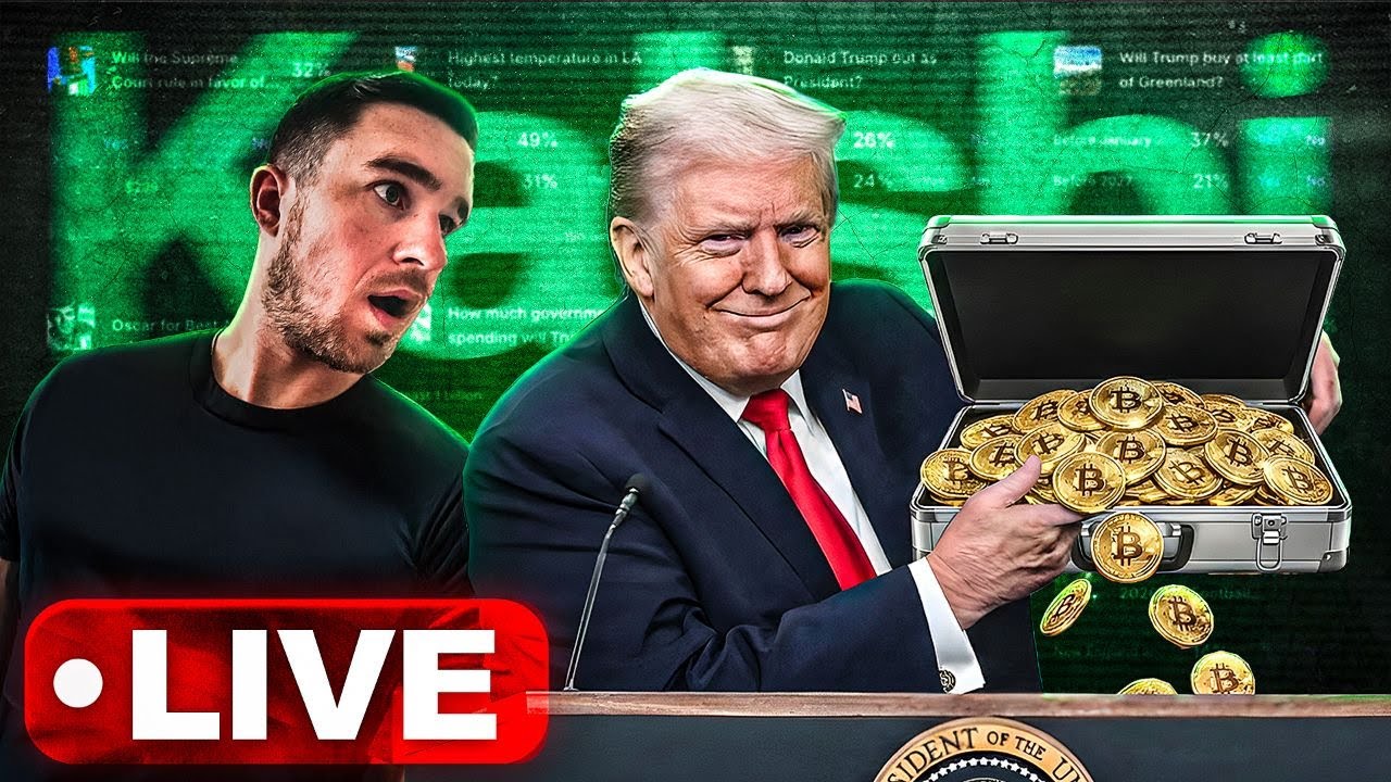 Live Trading Kalshi Prediction Markets! [Trump Speech]