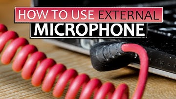 How to use external microphone on laptop windows 10 (DELL XPS)