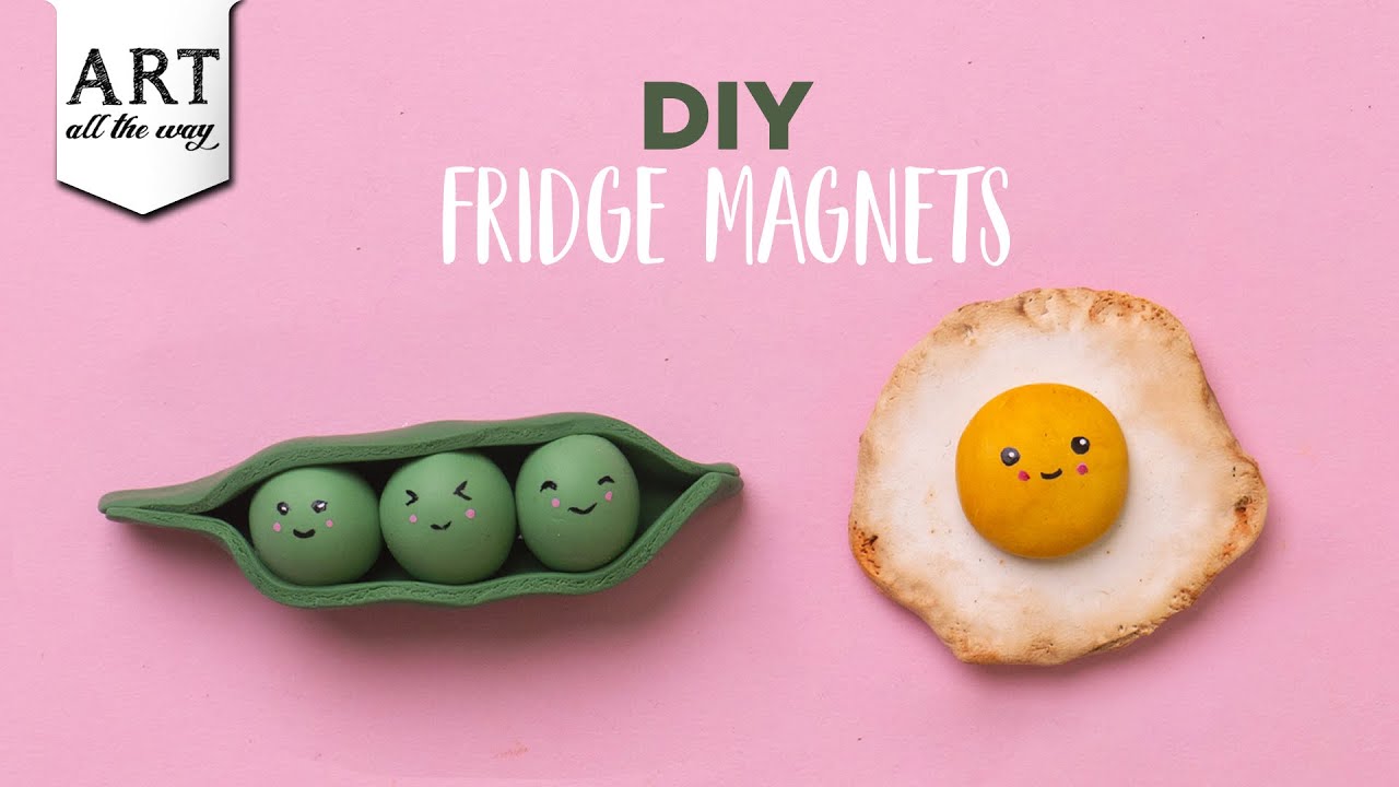 DIY Fridge Magnets, Polymer Clay Crafts