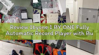 Review 1byone 1 BY ONE Fully Automatic Record Player with Built-in Speakers, One-Touch Auto Play, Re