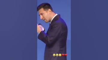 Thumbnail of Messi crying on leaving Barca💔#shorts