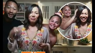 Celebrity Chrissy Teigen and John Legend crash her mom's TODAY cooking segment Wealth