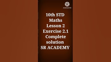 10th std maths exercise 2.1 lesson 2 all questions and answers