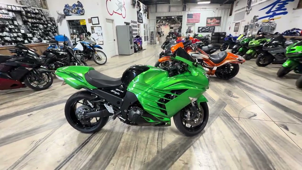 クリーンボーイ150 2018 KAWASAKI ZX14 GREEN MACHINE STOCK #5012 ALL THINGS CHROME 615