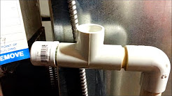 Central Air Conditioner Leaks Water On Floor: Part 1 Clogged AC drain line (DIY)