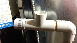 Central Air Conditioner Leaks Water On Floor: Part 1 Clogged AC drain line (DIY)