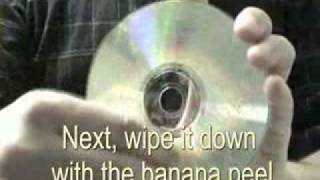 Como usar una banana para reparar los CD/DVD Rayados