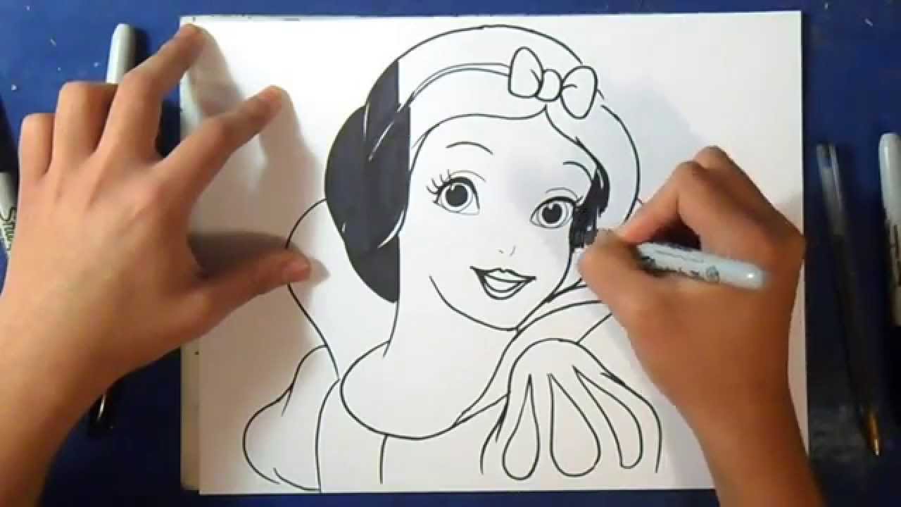 ment dessiner Princesse blanche Neige