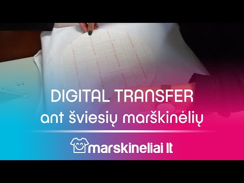 marskineliai.lt - DIGITAL TRANSFER spauda ant šviesių marškinėlių