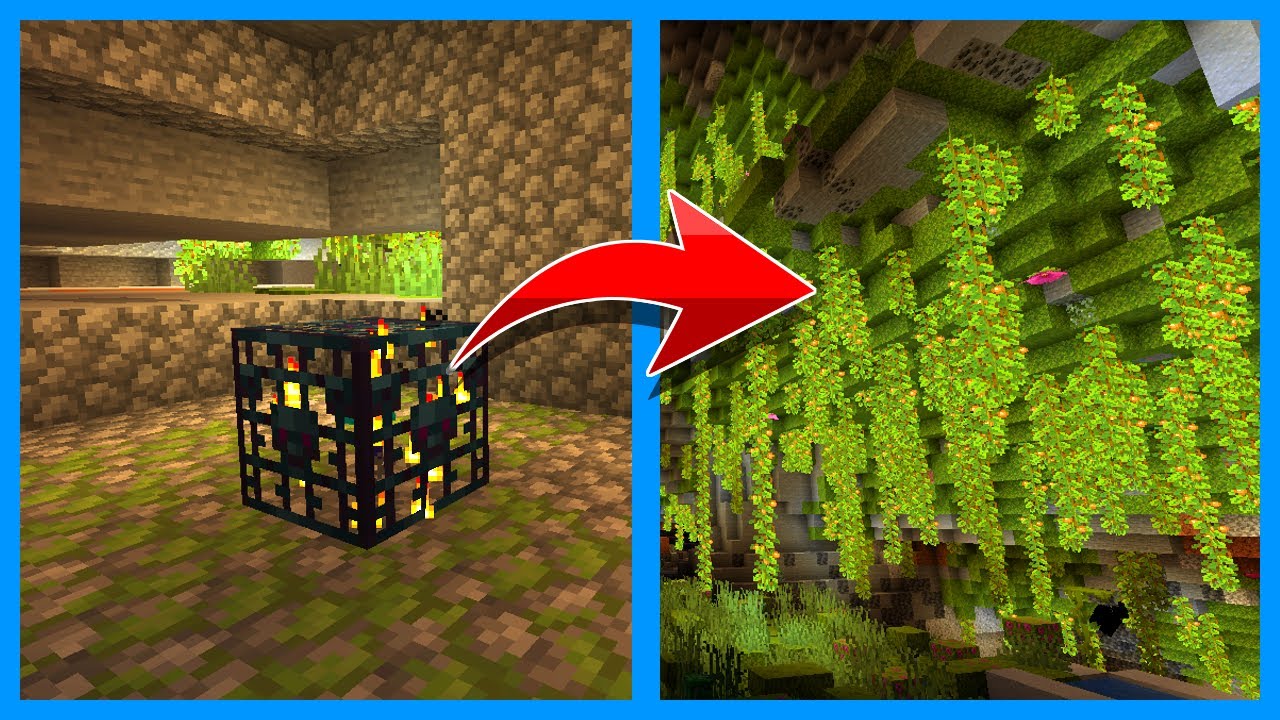 I Found Zombie Spawner in LUSH CAVES! Minecraft - YouTube