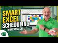 How To Create A Vertical Scheduling Calendar In Excel FROM SCRATCH + FREE TEMPLATE