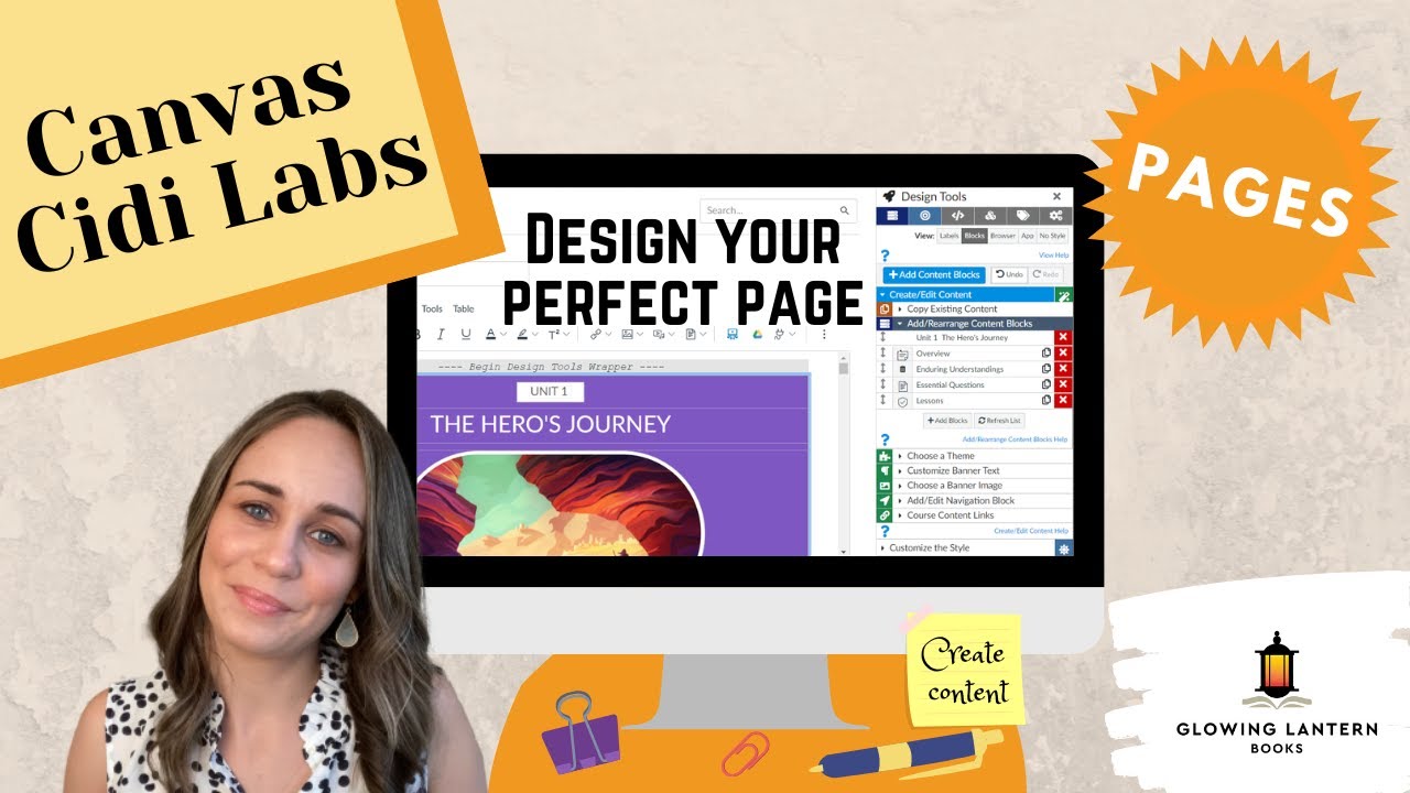 How to Make Canvas Pages Students will Love with Cidi Labs Tools