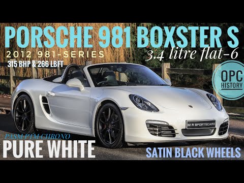 Ultimate Opentop Sportscar Pure White Porsche 981 Boxster S Pdk With Pasm Chrono Sports Seats Plus Youtube