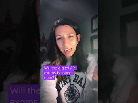 Will the 2021 digital AP® exams be open-note?