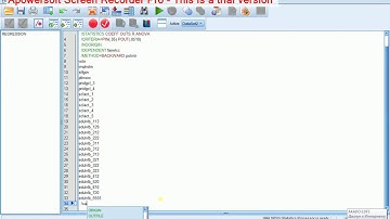 Regression 4 Categorical regressors Quality parameters