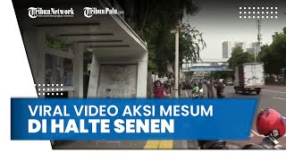 Viral Video Sejoli Mesum di Halte Bus Senen Jakarta, Ini Penjelasan Polisi