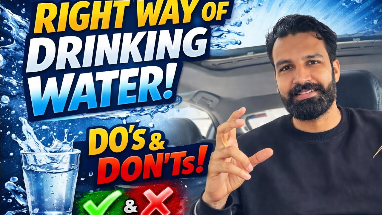 Right way of drinking water 
