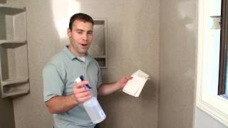 Onyx Shower Installation - Color-Match Silicone Seams Information