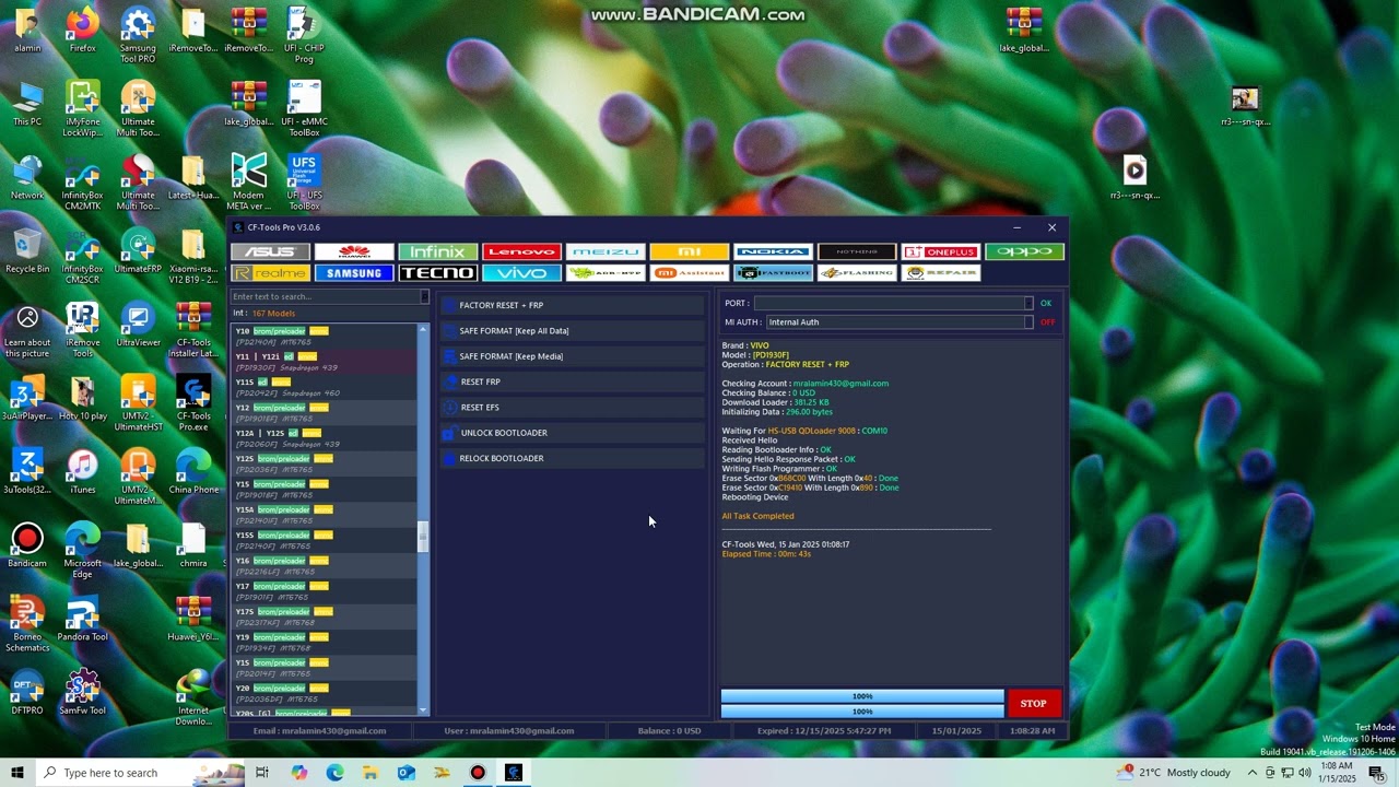 vivo y11 frp unlock CF Tool