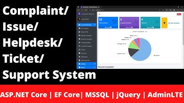 Complaint | Issue | Helpdesk Ticket | My Ticket HelpDesk Support System | ASP.NET Core | EF Core