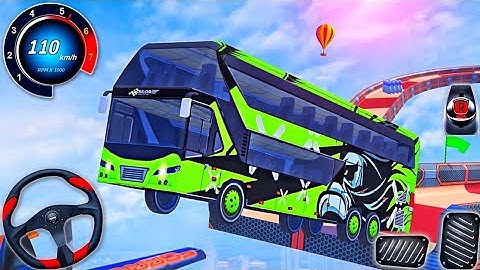 Impossible Bus Racing 2024 - Mega Ramp Driving - Bus Game Android Gameplay