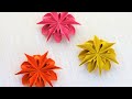 【折り紙（おりがみ）】　花　ダリアの折り方　作り方