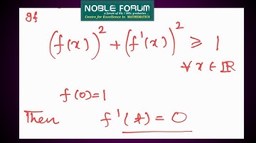 Conceptual & Interesting Problem in Mathematics | ISI | TIFR Solution | Noble Forum | Sumit Sir