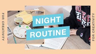🌙NIGHT ROUTINE🌙 to de-stress and spark creativity 🌟 @michelleyuenn