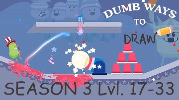 Dumb Ways To Draw - SEASON 3 Level 17-33 - iOS / Android - 3 STARS Walkthrough Gameplay