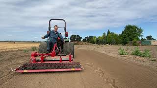 how to cover your tire tracks with a soil cultivator.