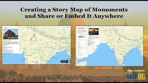 Create a Monument Story Map of India #mapog #tech #nocode #mapping #maps #monument #story #history