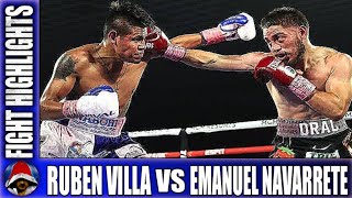 EMANUEL NAVARRETE VS RUBEN VILLA || Full Fight Highlights