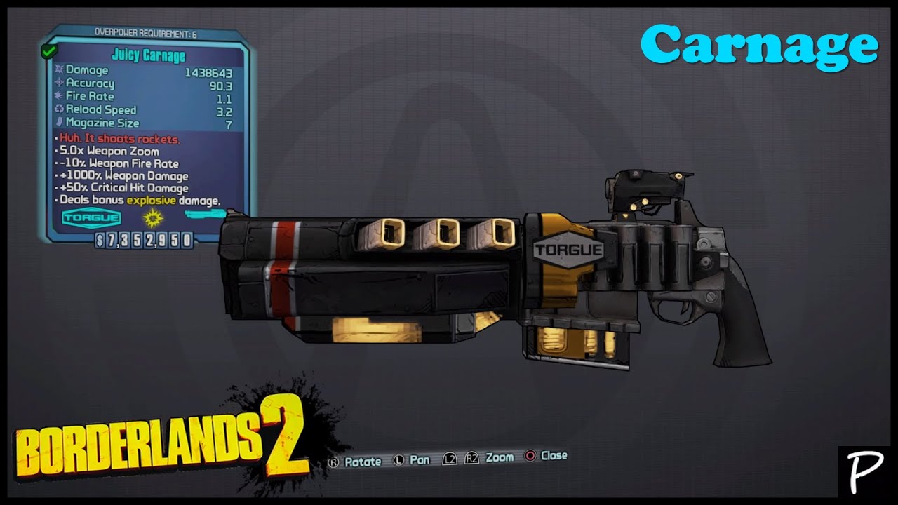 Borderlands 2 Carnage (Pearlescent weapons 11) YouTube