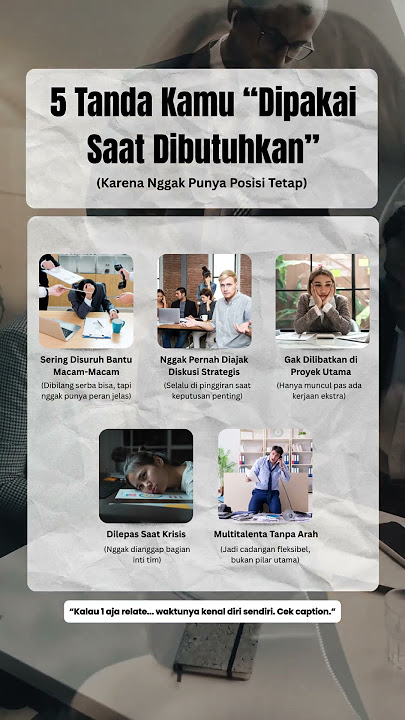 💼 Serba Bisa = Hebat? Belum Tentu.Kamu mungkin sering disebut “Andalan” “Serba Bisa” “Multitalenta”