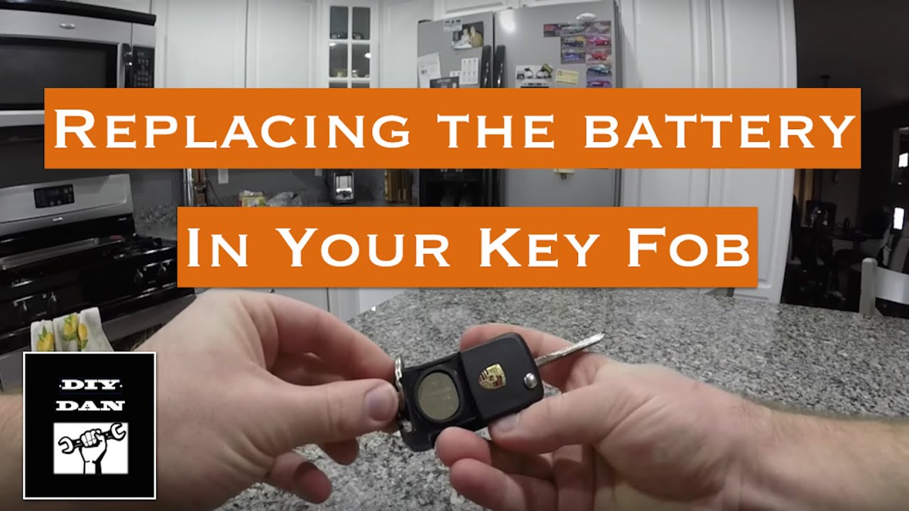 How to Change The Key Fob Battery On A Porsche Cayenne - YouTube