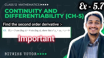 Class 12 Ex 5.7 Q13 Maths | Ex 5.7 class 12 maths q13 | Question 13 exercise 5.7 Class 12